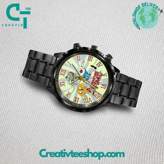 Discover Adventure Time Stainless Steel Watch for Accessories and Jewelry