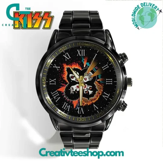 Discover Kiss Band Stainless Steel Watch for Accessories and Jewelry