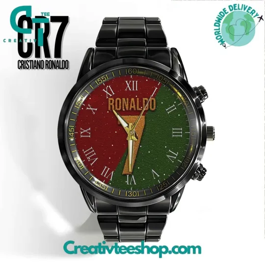 Discover CR7 Cristiano Ronaldo Portugal Stainless Steel Calendar Watch