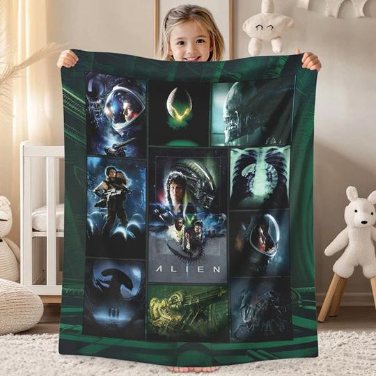 Discover Alien Ridley Scott Blanket | Alien Xenomorph Ellen Ripley Blanket | American Movie Throw Blanket for Bed Couch Sofa