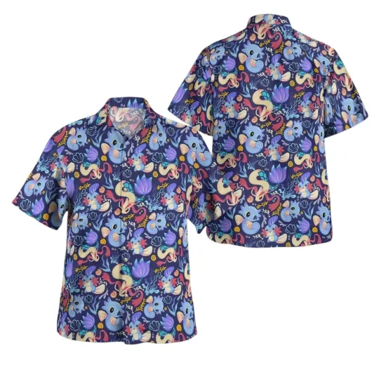 Discover Milotic Water PKM Hawaiian Shirt Aloha Shirt For Men Women