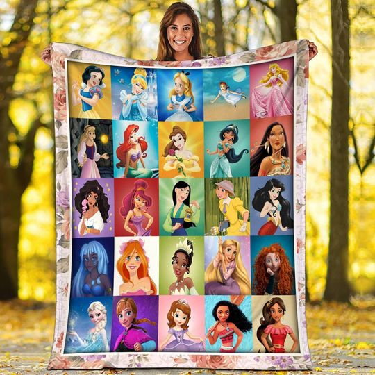 Rapunzel Cinde Jasmine Snow White Princess Blanket Princess Fleece Blanket Fairy Tale Princess Blanket | Disneyland Princess Blanket