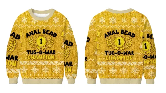 Discover Bead Tug O War Champion Funny Ugly Christmas Sweater, Christmas Ugly Sweater