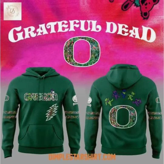 Oregon Duck Celebration Grat.eful Dead 60 Years 2025 3D Hoodie