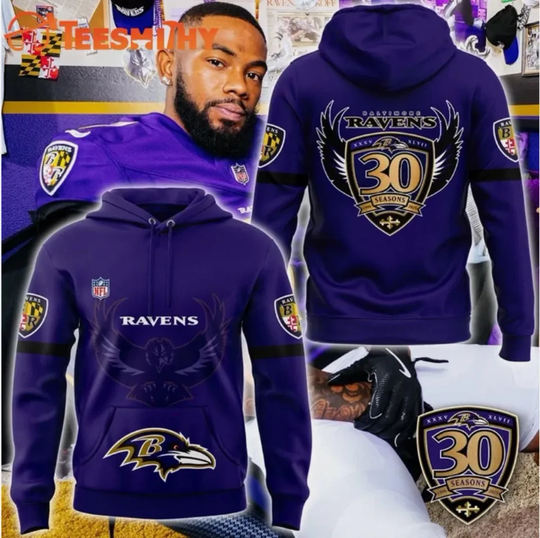 Discover Baltimore 30 Season 1996 -2026 Limited Edition 3D Hoodie Gift For Christmas