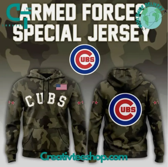 Chicago Armed Forces 2025 Special Camo 3D Hoodie Gift For Christmas