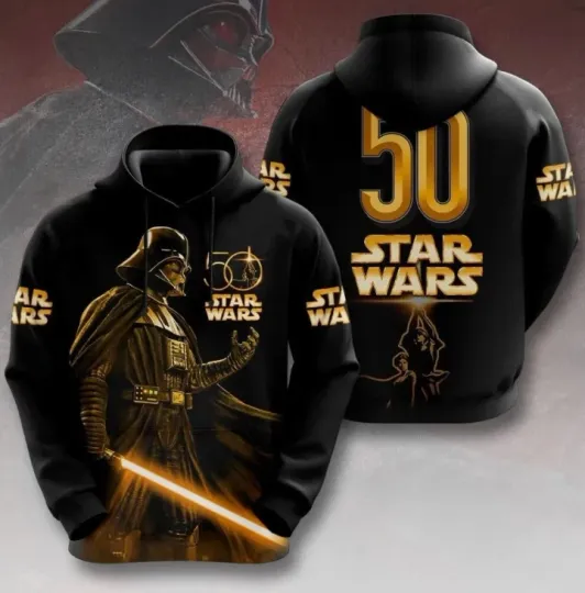 Discover Star Wars A New Hope 50th Anniversary Hoodie 3D Apparel Darth Vader