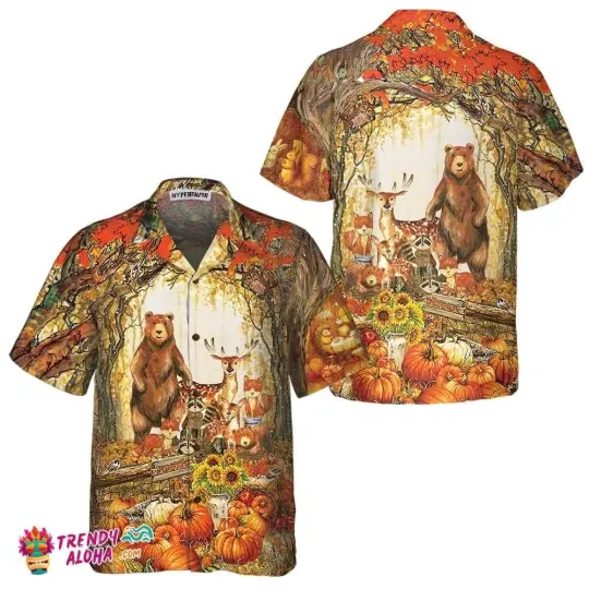 Discover A Greatful Thanksgiving Hawaiian Shirt, Fall Thanksgiving Shirt, Gift For Thanksgiving