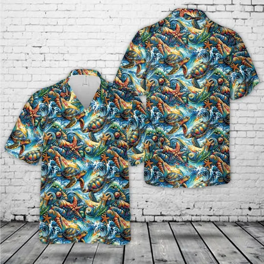 Discover Sea Turtle Hawaiian Shirt