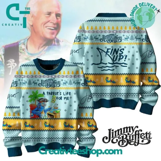 Jimmy Buffett Ugly Christmas Sweater