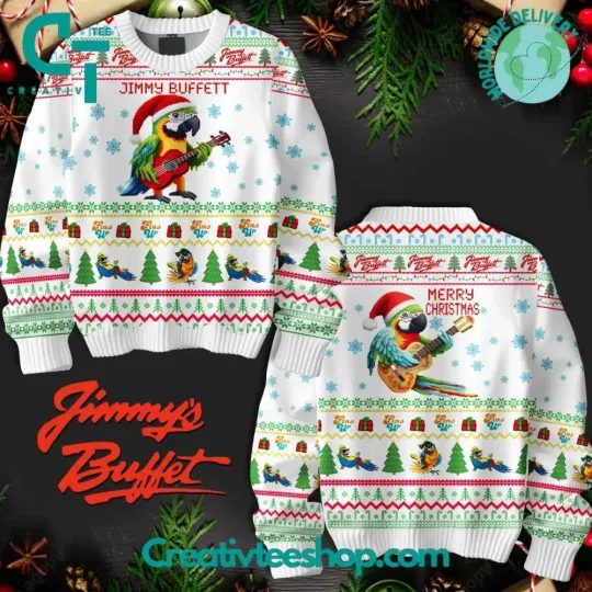 Jimmy Buffett Merry Christmas Ugly Sweater