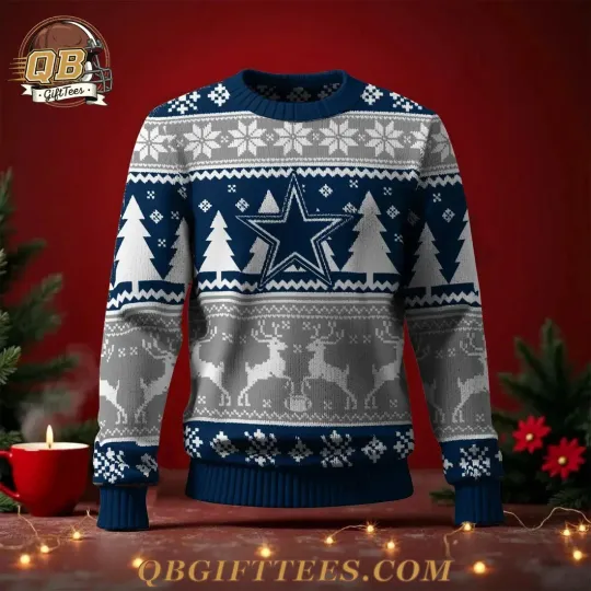 Discover Cowboys 2025 Christmas Ugly Sweater