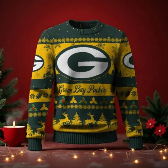Discover Packers Ugly Christmas Sweater 2025 Holiday Knit For Fans