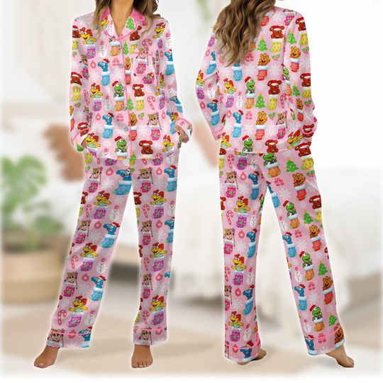 The Muppet Christmas Carol Pajamas Set, Muppet Show Holiday Pajamas, Animal Cartoon Xmas Loungewear, Disneyland Xmas Family Matching Pajamas