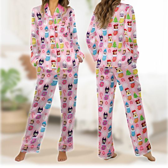 Disneyland Cute Villains Christmas Pajamas Set, Maleficent Cruella Evil Queen Sleepwear, Disneytrip Holiday Pajamas, Matching Family Pajamas