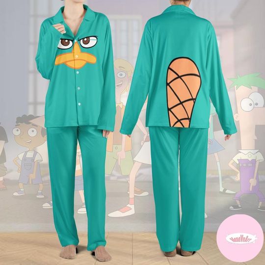 Discover All Characters Disney Phineas and Ferb Pajamas Set,  Disney Channel Perry the Platypus Candace Flynn Isabella Christmas Pajamas Kids Adult