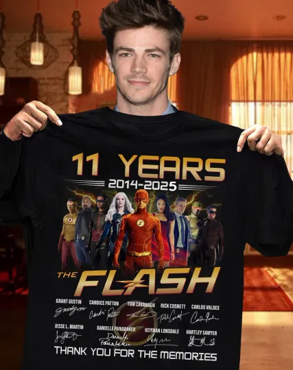 The Flash 11 Years 2014-2025 Thank You T-Shirt Men