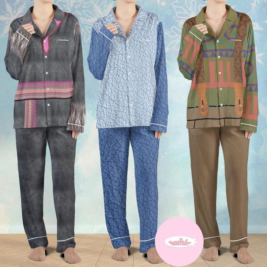 Discover All Characters Disney Frozen Pajamas Set, Disney Princess Elsa Anna Kristoff Sven Olaf Christmas Pajamas Kids Adult Matching, Elsa Birthday