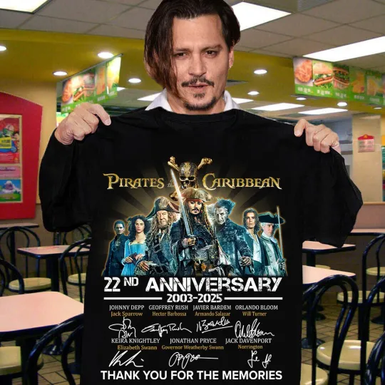 Discover 22nd Anniversary Pirates of the Caribbean T-Shirt Men