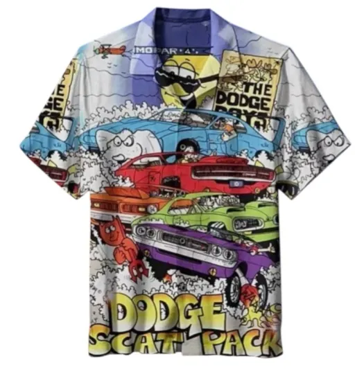 Discover Dodge Hawaiian Shirt, Summer Shirt
