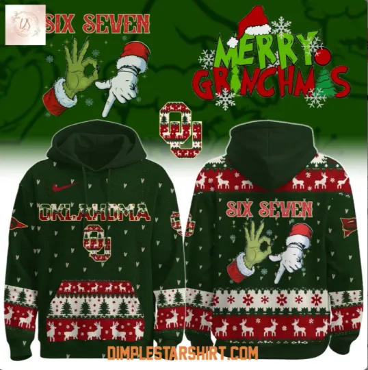 Oklahoma x Six Seven Merry Grin Hoodie 3D Gift For Christmas