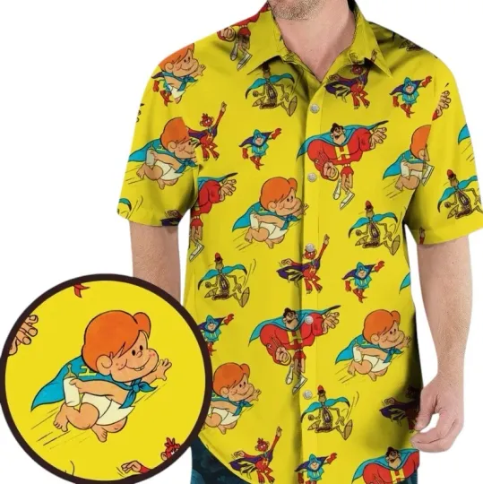 Discover The Mighty Heroes Characters Hawaiian Shirt, Summer Hawaiian Shirt