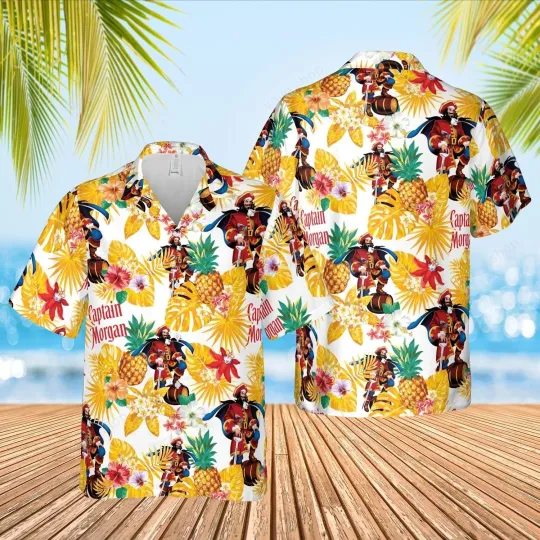 Discover Captain Morgan Pineapple Hawaiian Shirt