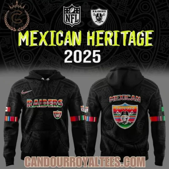 Discover Raiders Mexican Heritage 2025 Hoodie 3D Gift For Christmas