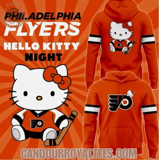 Philadelphia Hello 1Kitty Night 3D Hoodie Gift For Christmas