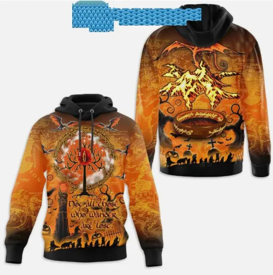 Discover The Lord Of The Rings Not All Wanderers Are Lost Hoodie 3D