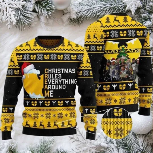 Discover Wtang Clan Rules Everything Around Me Ugly Christmas Sweater w tang Clan Fan