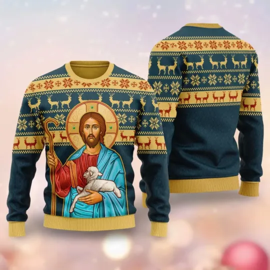 Discover Jesus Christmas Ugly Sweater 3D Shirt Unisex Concert