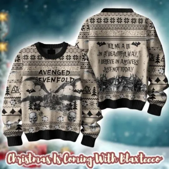 Discover Aerosmith Sing With Me Sing For The Years Ugly Christmas Sweater