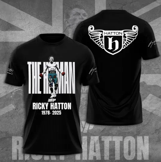 Discover Ricky Hatton 1978-2025 Thank You AOP T-Shirt