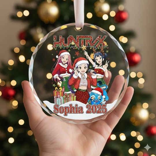 Custom Huntrix Christmas Ornament, KPOP Demon Hunter Christmas Keepsake, Huntrix Ornament