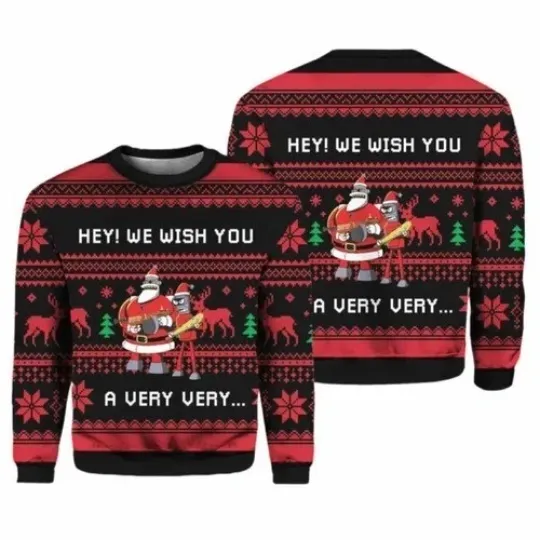 Hey We Wish You a Futurama Ugly Christmas Sweater