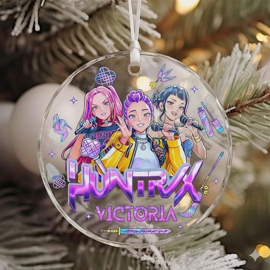 Personalized KPOP Christmas Ornament, Demon Hunter Christmas Ornament