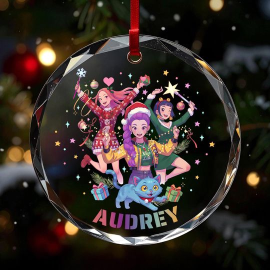 Personalized Name Huntrix Ornament ,KPOP Christmas Keepsake, Huntrix Ornament