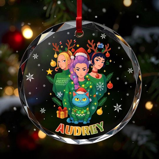Personalized Name Huntrix Ornament,KPOP Christmas Keepsake, Huntrix Ornament,Mira Rumi Zoey Ornament