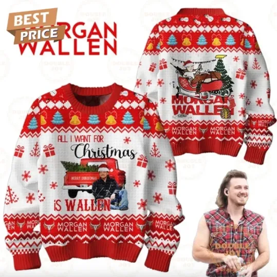 2025 Wallen Western All I Want For Christmas Is Wallen Ugly Sweater