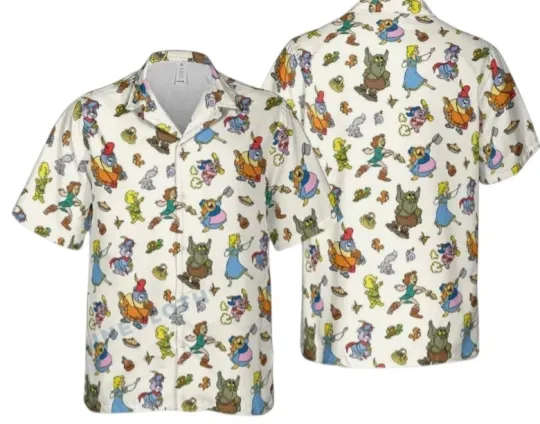 Discover Gummi Bears Characters Hawaiian Button Down Shirt