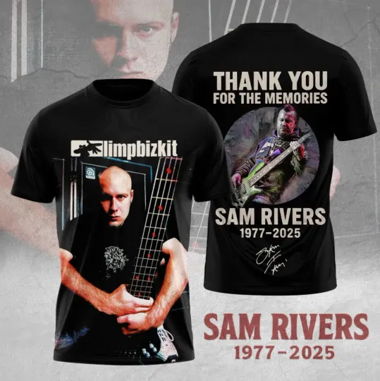 Sam Rivers 1977-2025 Thank You AOP T-Shirt