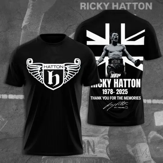 Ricky Hatton 1978-2025 Thank You 3D T-Shirt