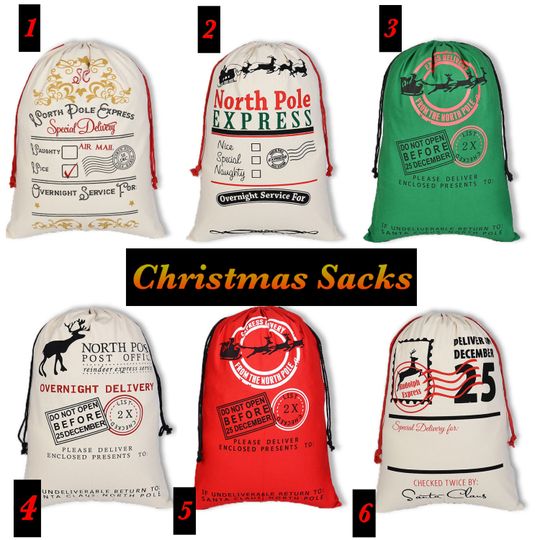 Discover Personalized Christmas Sack | Santa Sack |  Christmas Gift | Christmas Gift | Customized Sack