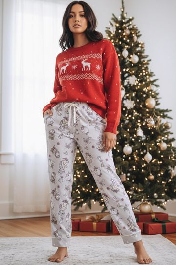 Discover Disney Beauty And The Beast Pajamas Pants, Belle And Friends Allover Print Sleep Pants, Cozy Disney Girl Outfit, Belle Princess Sleepwear