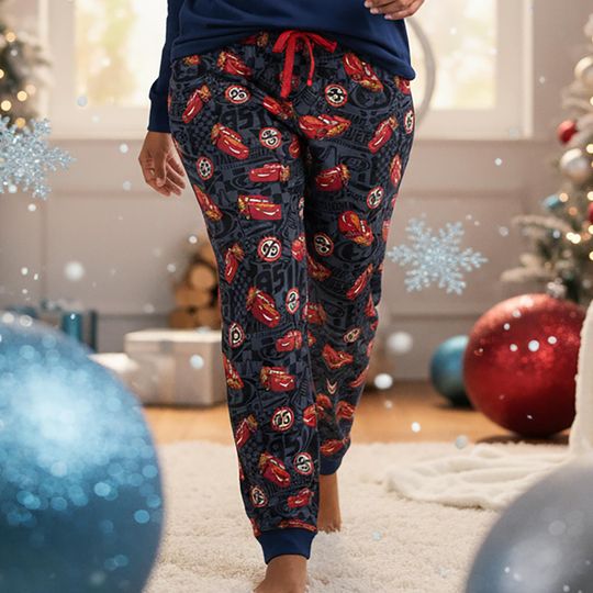 Discover Checkered Lightning McQueen 95 Kachow Pajama Pants, Pixar Disney Racing Cars Sleep Pants, Cozy Disney Outfit, Disneyland Family Sleepwear