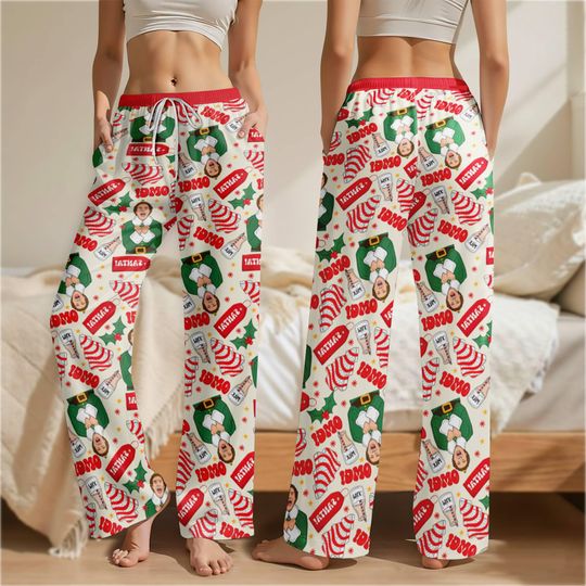 Discover Buddy The Elf Pajamas Pants, Funny Christmas Holiday Party, Elf Movie Xmas Sleepwear Pants, Christmas Gift For Family 2025 Matching Pjms
