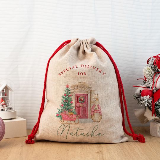Discover Christmas Santa Sack,Christmas Gift Bag For Kids And Adults,Personalized Christmas Sack,Sack For Christmas Present,Premium Custom Santa Sack