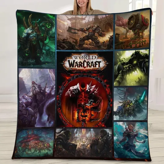 Warcraft Gift Fleece Blanket for Sofa, Bed & Game Nights
