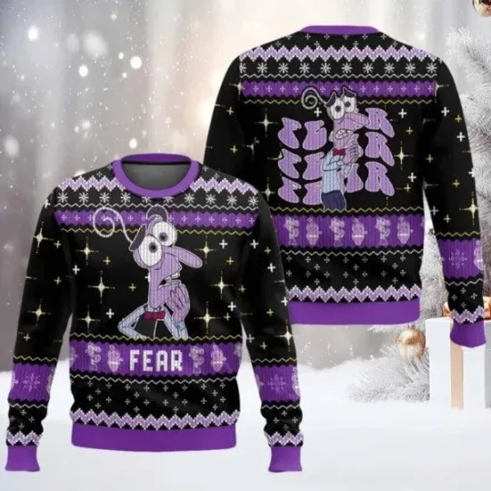 Discover Fear Inside Out Ugly Christmas Sweater